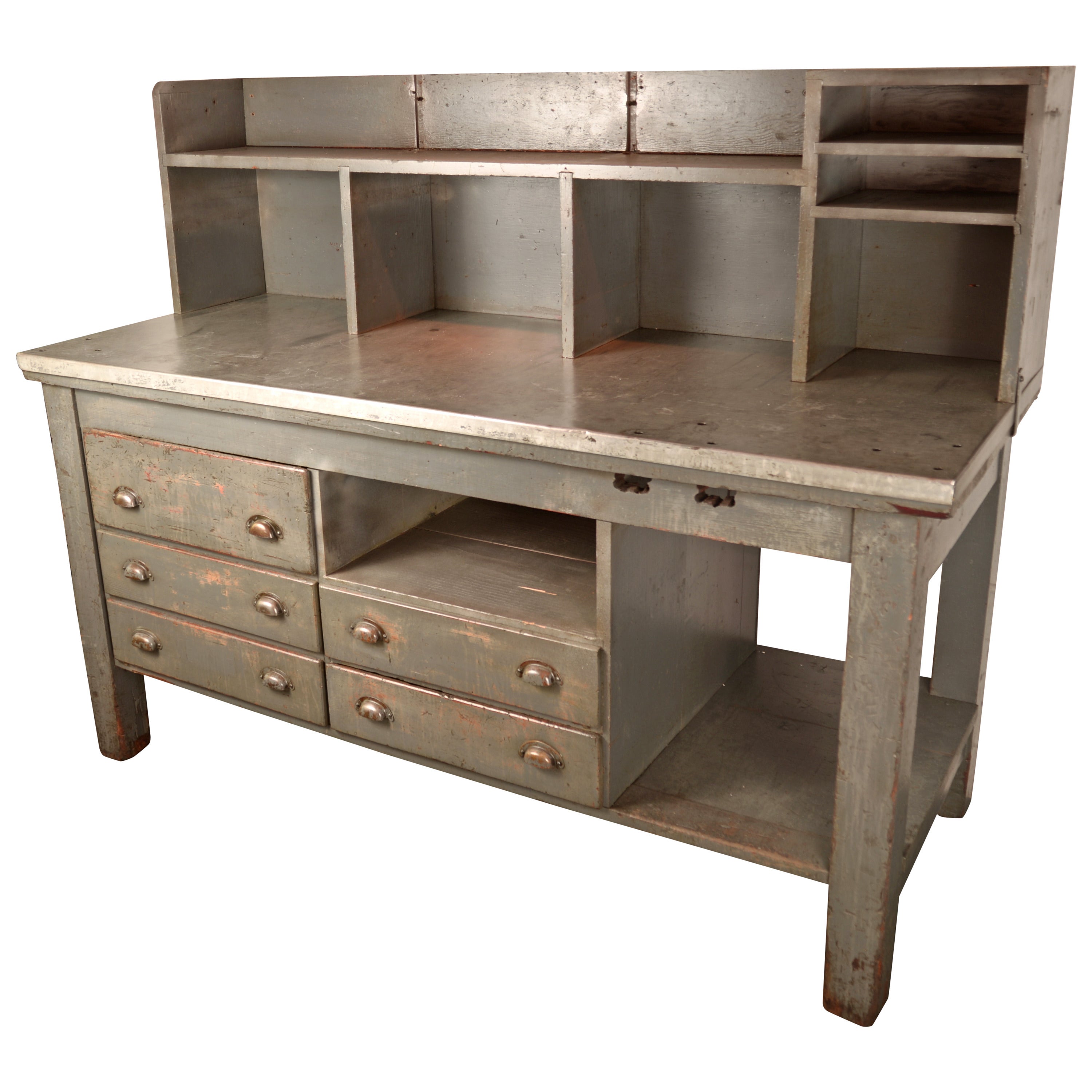 Large Steel-Top Workbench