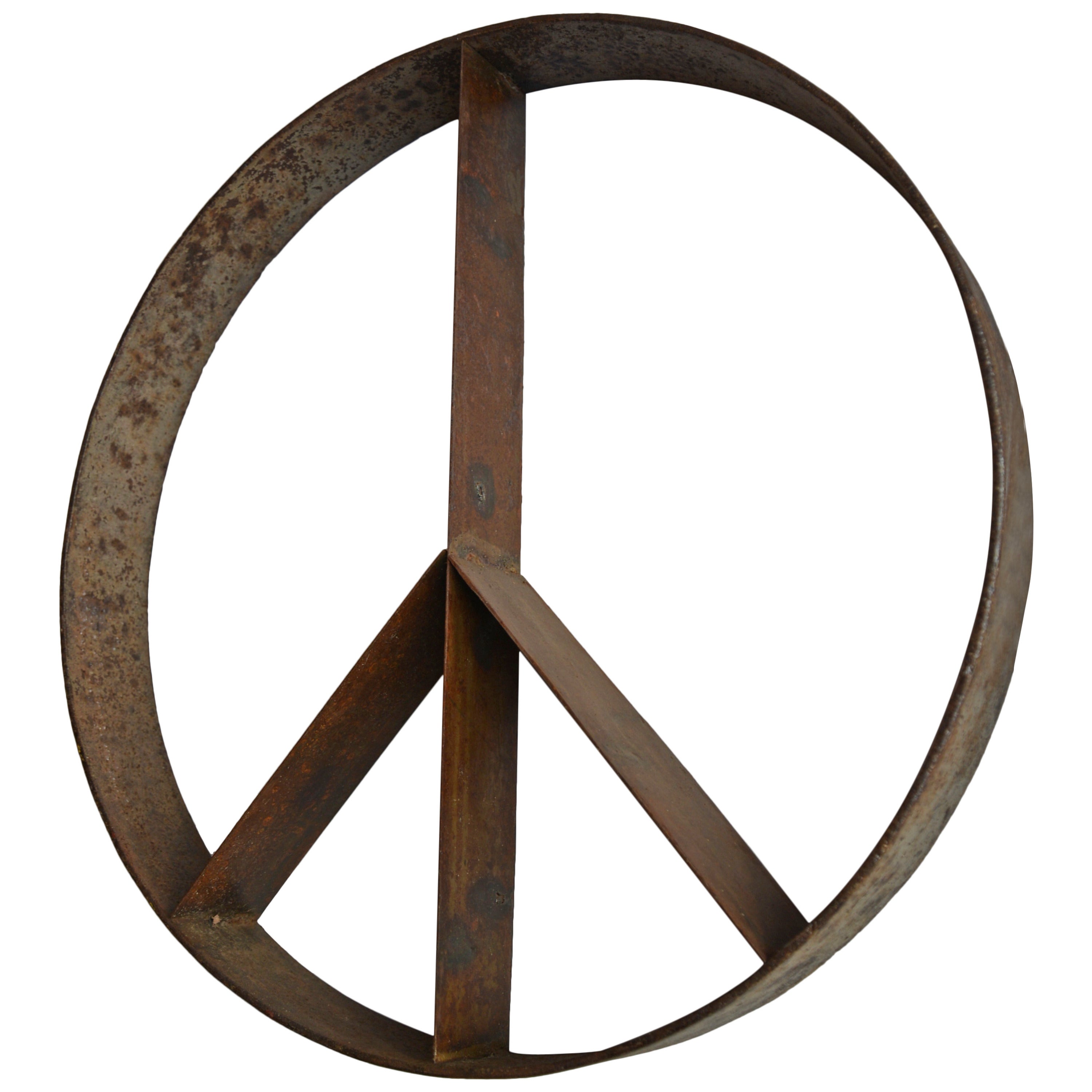 Peace Sign Sculpture