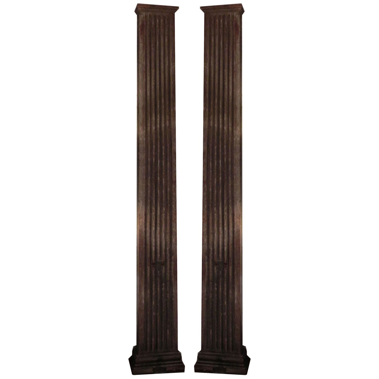 Late 19th c. Fluted Pilasters
