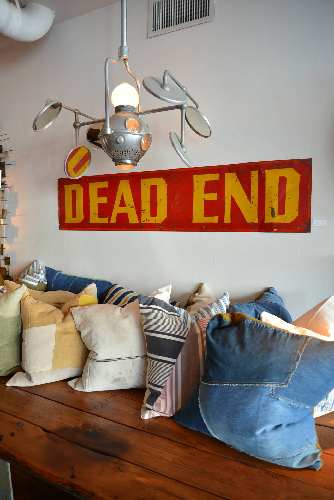 Sheet Metal Hand-Painted Dead End Sign