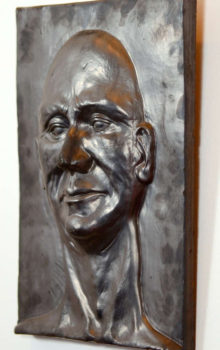 Male Face in Relief