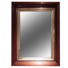 Mahogany & Giltwood Mirror
