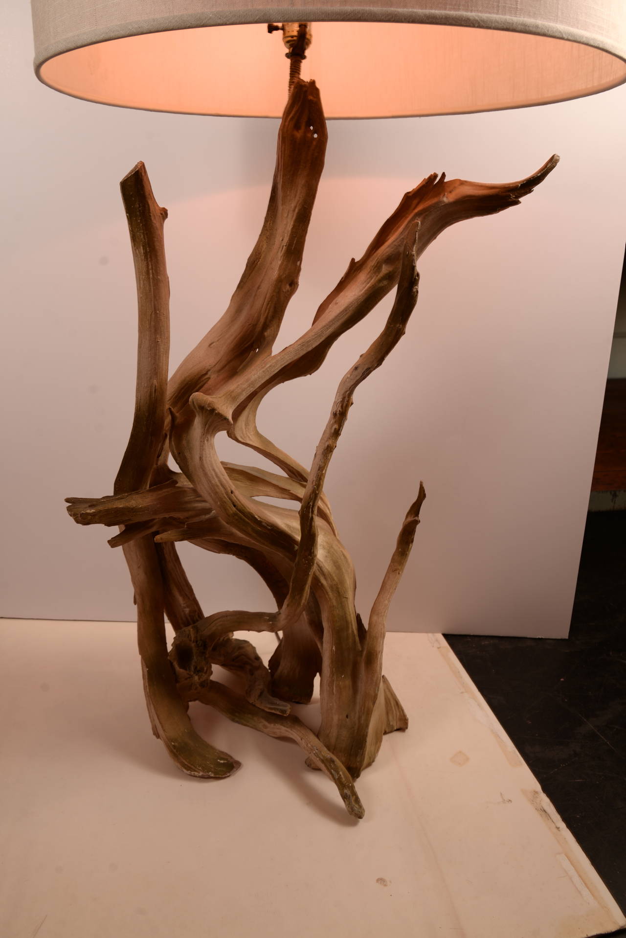 Iconic Driftwood Table Lamp In Good Condition In Seattle, WA