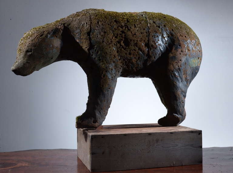 Vintage Cork Bear Archery Target