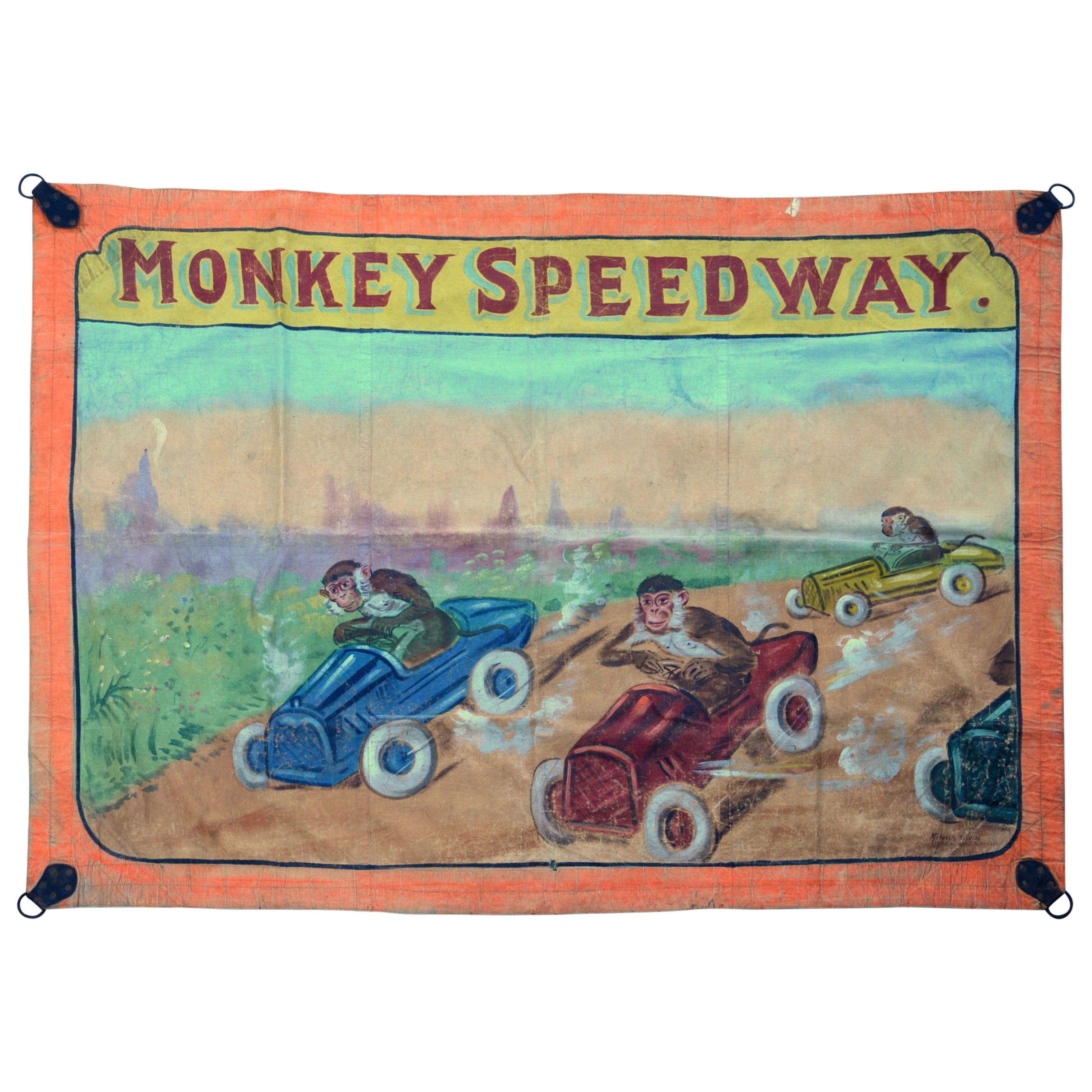 Monkey Speedway Banner For Sale