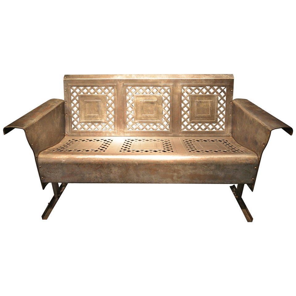 Stripped Steel Sofa