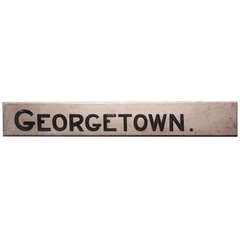 Vintage Painted Georgetown Sign