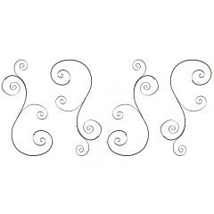 Scrolled Steel Garden Fence Inserts 1