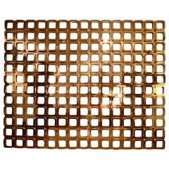 Gold Molded Resin Geometric Wall Installation