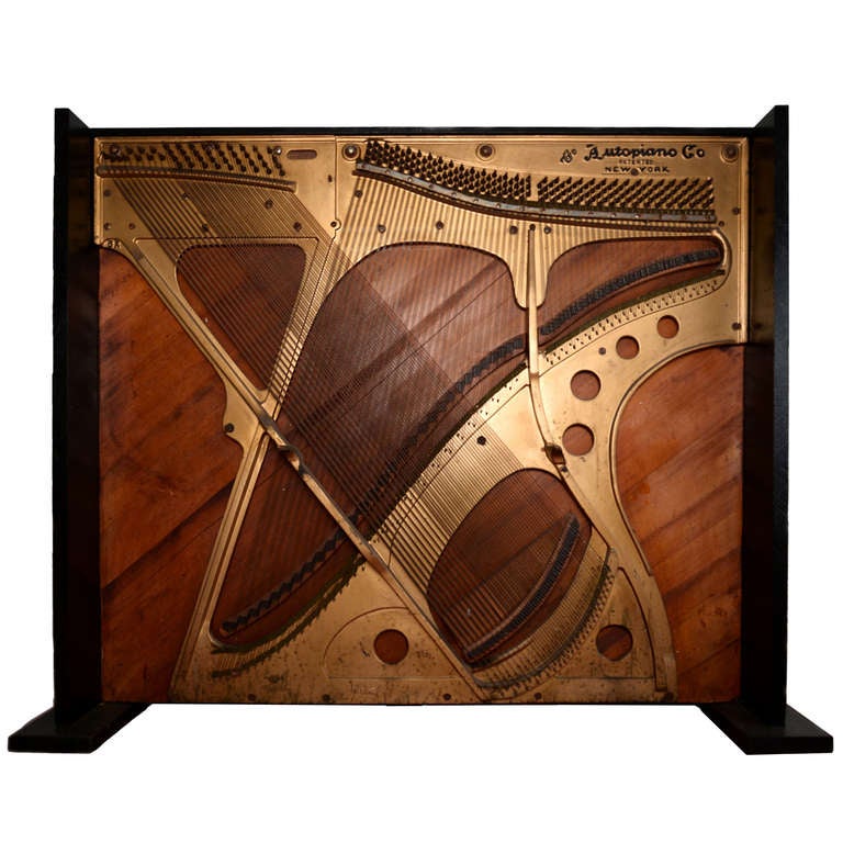 Autopiano Company® Player Piano Plate at 1stdibs
