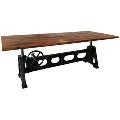 Adjustable Height Dining Table