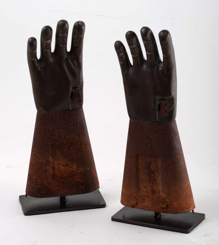 American Industrial Glove Molds in Copper & Steel