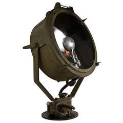 Vintage 1943 WWII Crouse-Hinds Military Searchlight