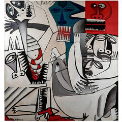 Large-Scale Cubist Painting