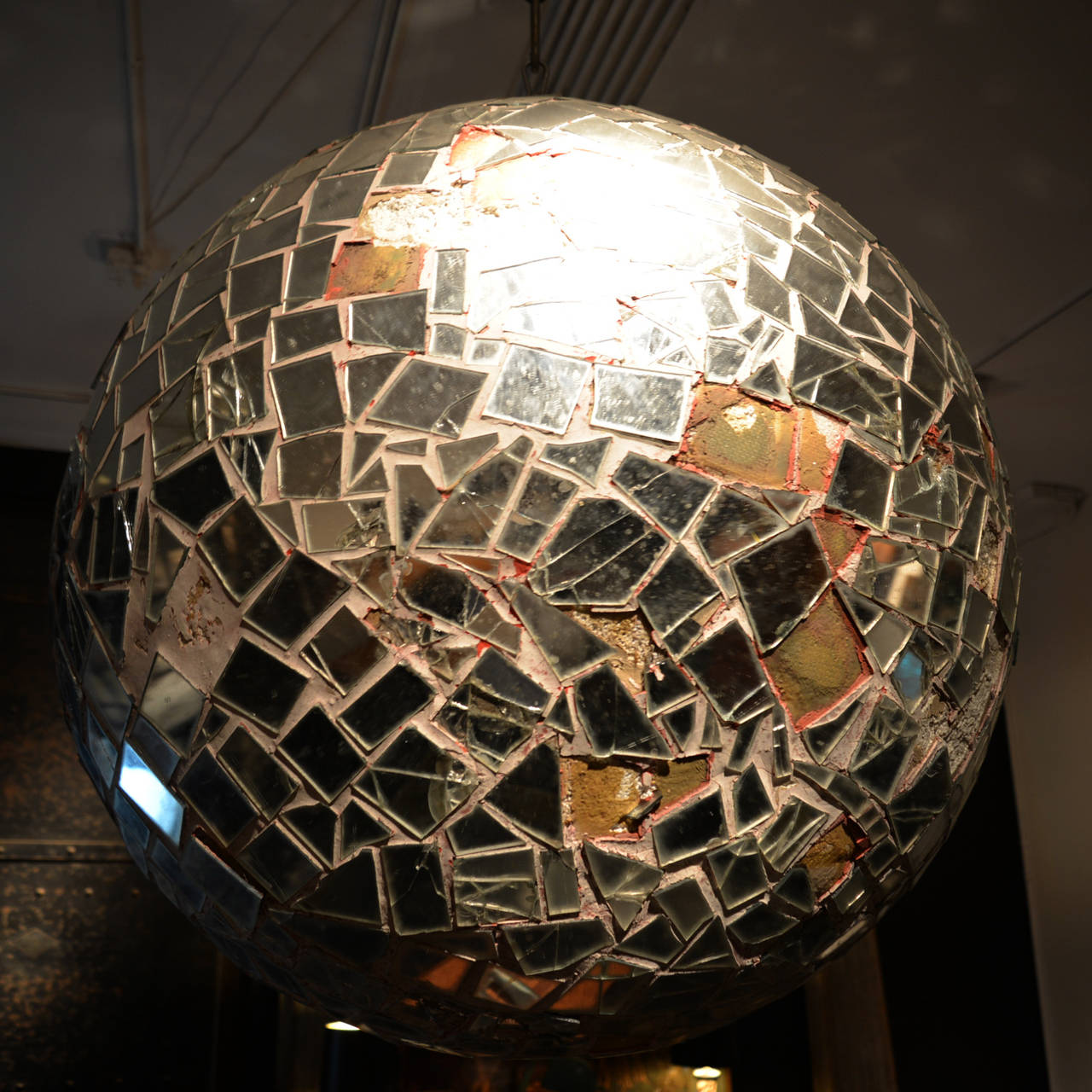 Huge Home Made Disco Ball In Distressed Condition In Seattle, WA
