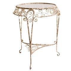 french iron table