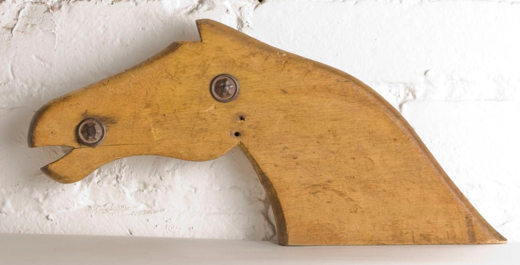 wooden horse... fabulous on a mantle.