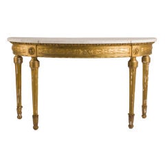 gilt gesso french console