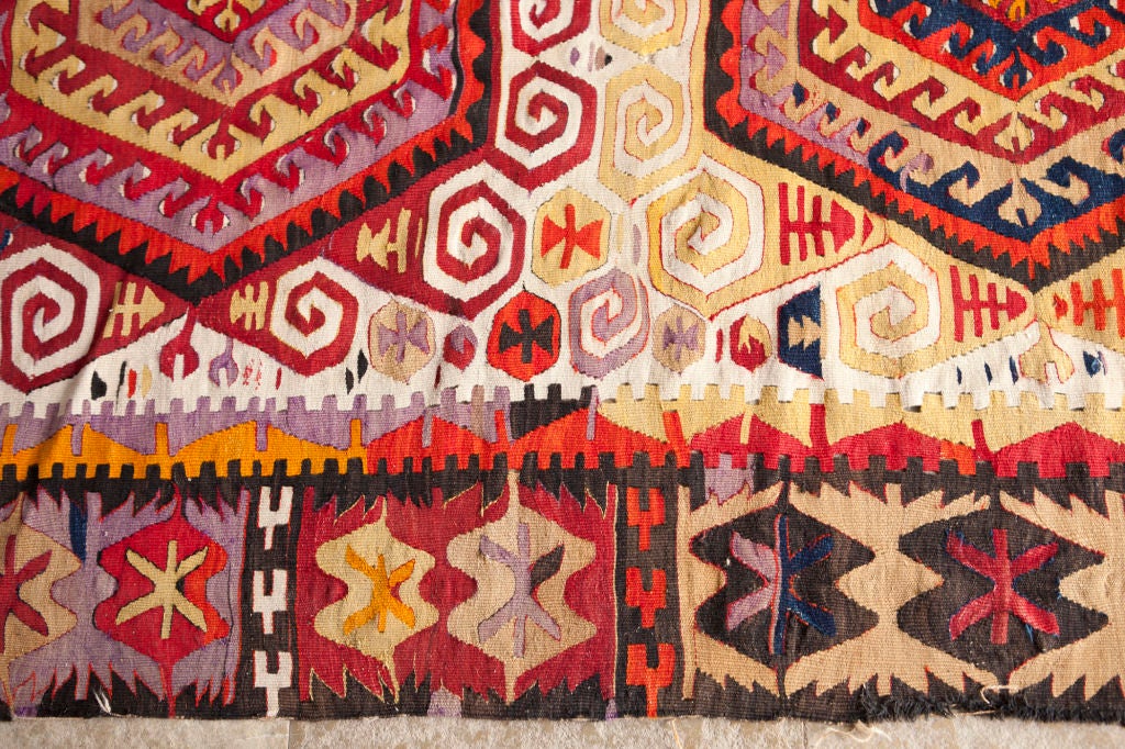 Wool fabulous antique rug