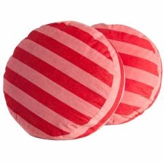 French Red Ticking Pillows
