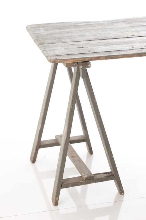 French gray vintage table