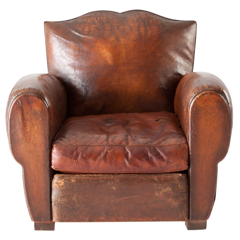 french leather original club chair at 1stdibs