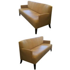 pair vintage sofas - completely rebuilt