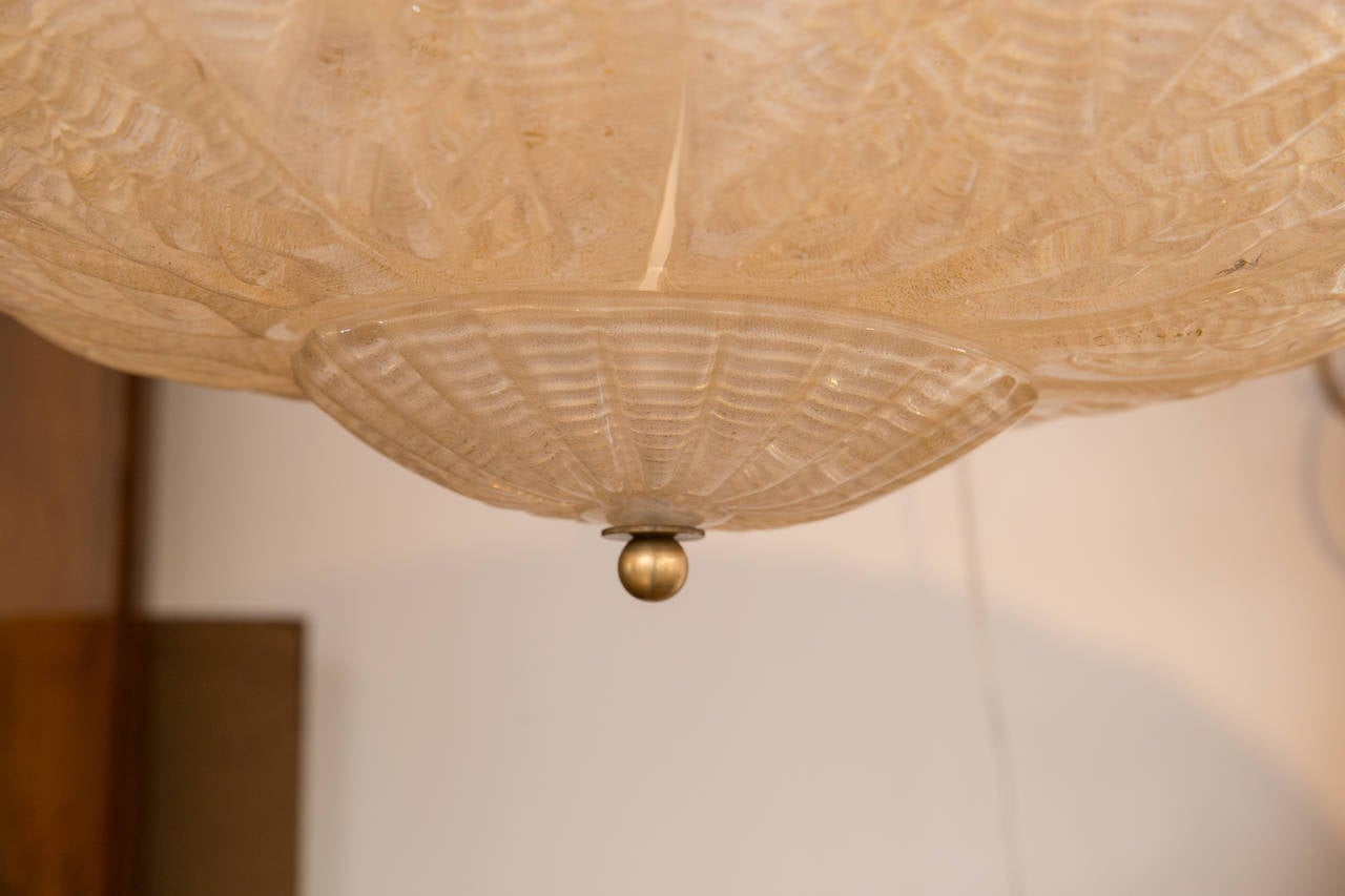 Italian Murano Blown Globe Shaped Ceiling Fixture/Paor Available