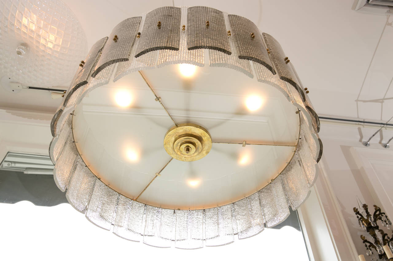 Contemporary Large Drum Chandelier