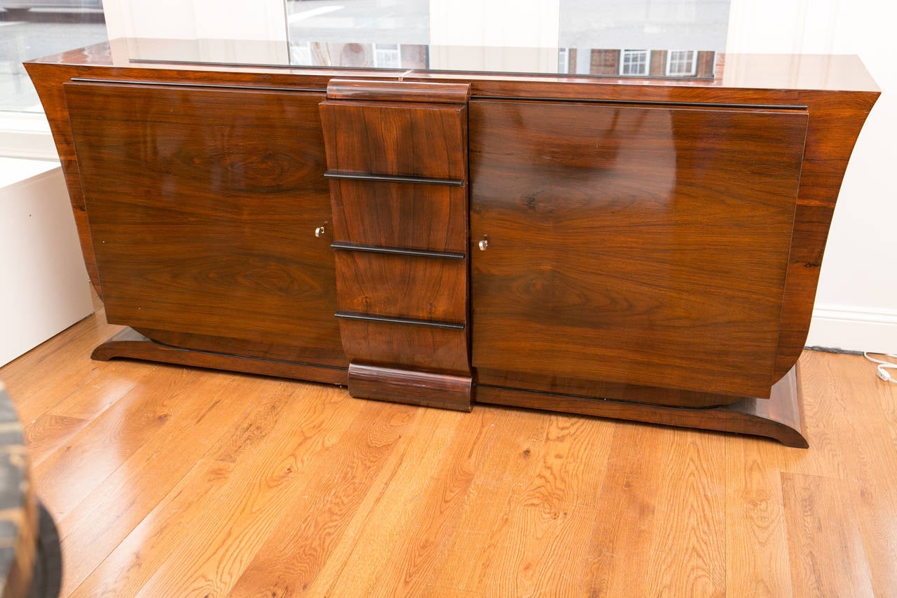 Exceptionally Elegant French Art Deco Sideboard In Excellent Condition In Westport, CT