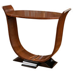 Vintage Art Moderne Oval Shaped Table