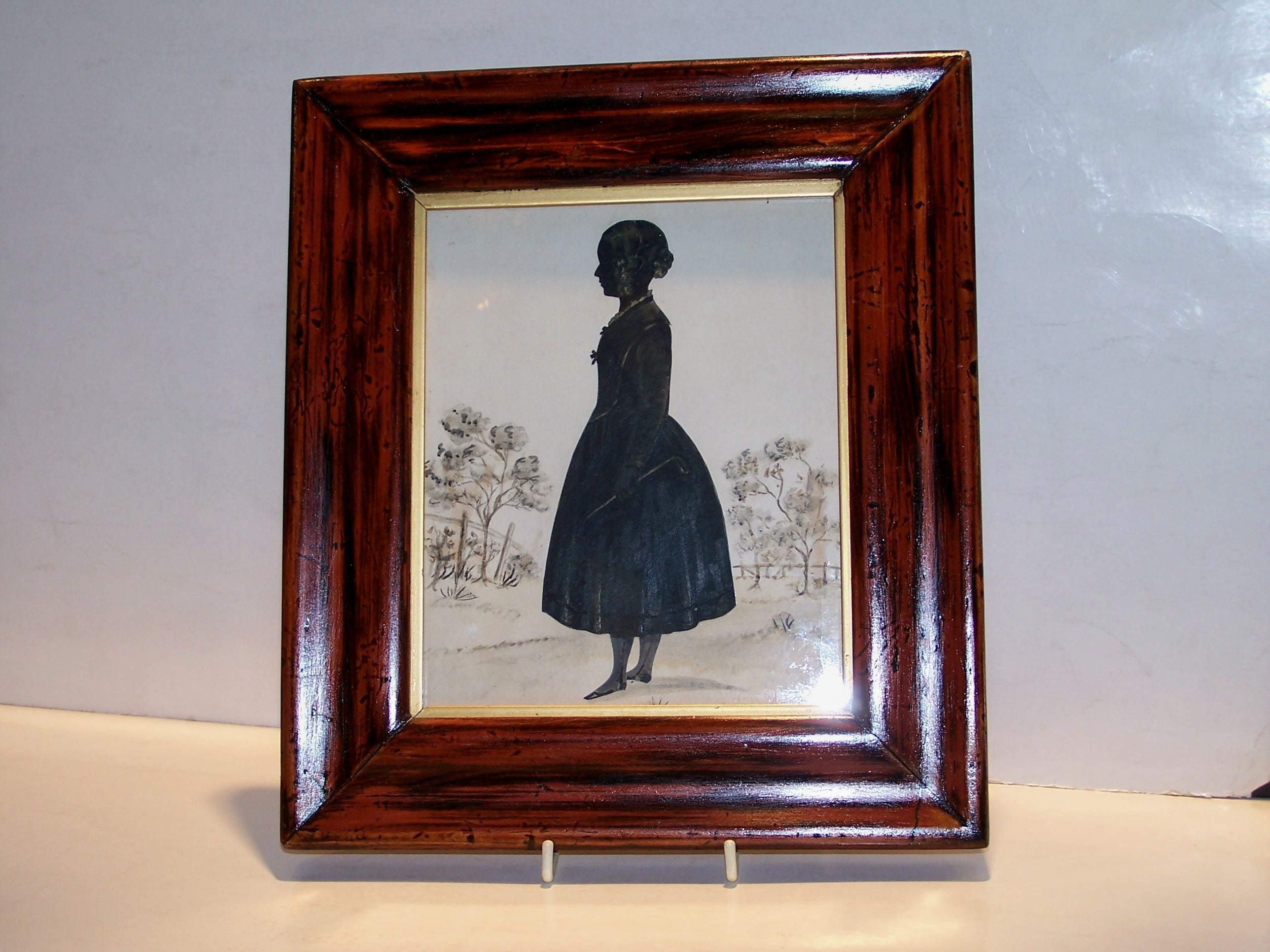 A Cut silhouette of a Young Girl