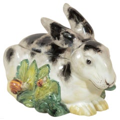Antique An English Pottery Rabbit