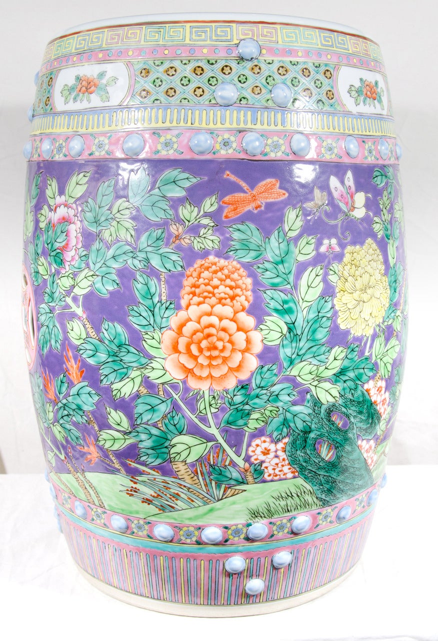 Pair of Chinese Porcelain Garden Seats at 1stdibs