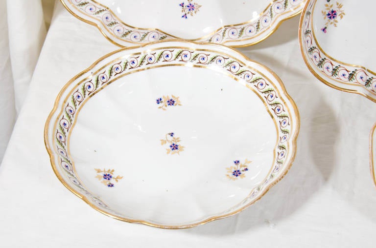 Set of Antique Porcelain Dessert Dishes 1