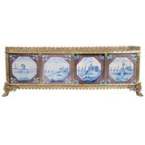 Planter with 18th Century Delft Tiles