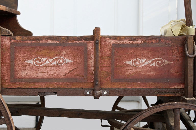 American Pennsylvanian Child's Goat Wagon / Bar Cart