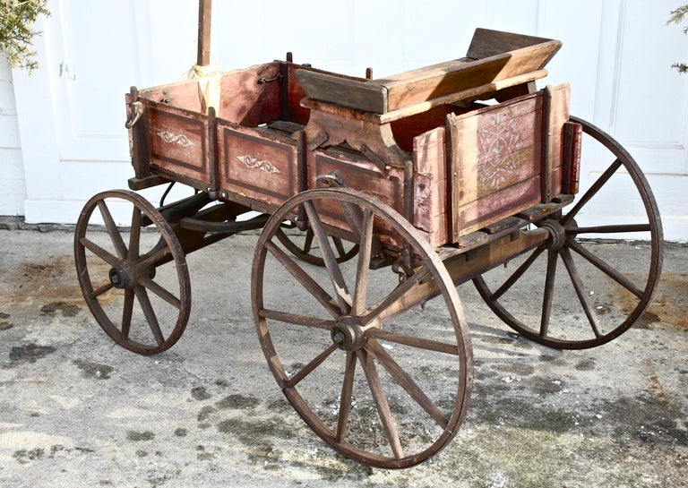 antique goat wagon
