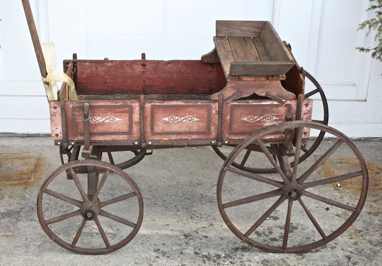 Pennsylvanian Child's Goat Wagon / Bar Cart 1