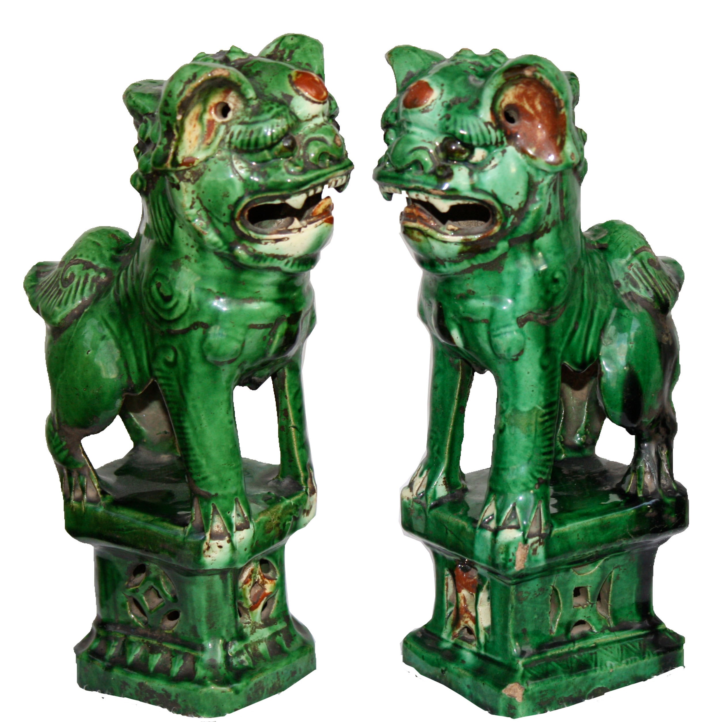 Pair Guangxu Kylin Incensors