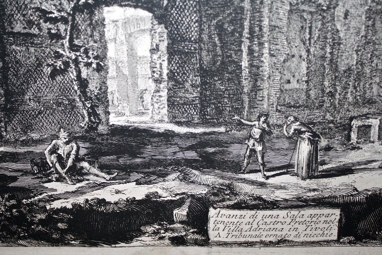 Italian Ruins of La Villa Adriana in Tivoli - Cavalier Piranesi F.