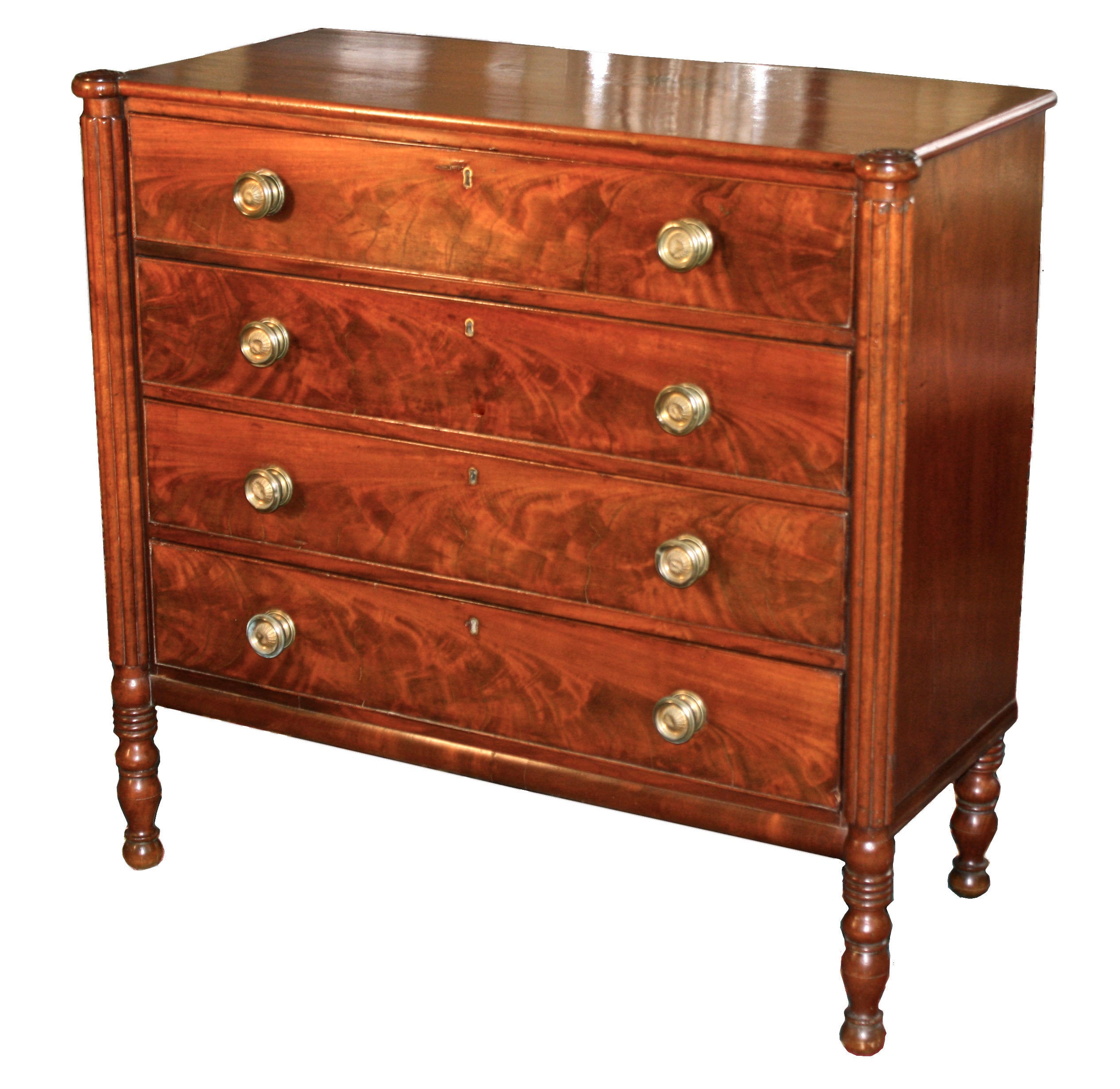 Salem Massachusetts Late Federal Period Chest of Drawers
