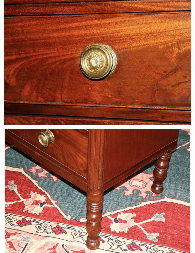 Salem Massachusetts Late Federal Period Chest of Drawers 2
