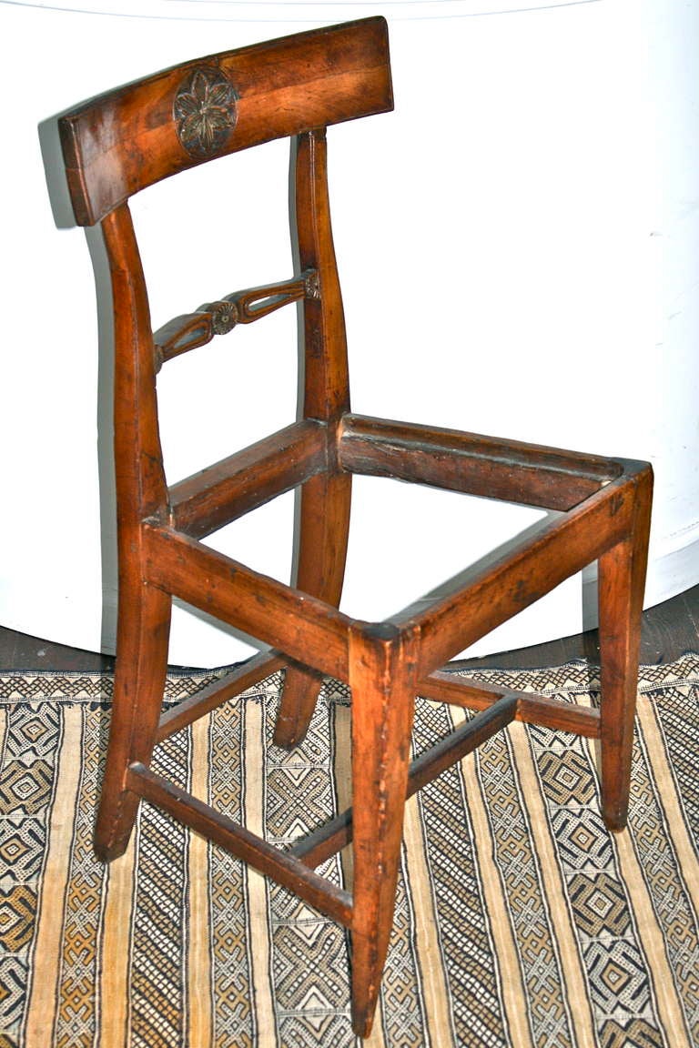 Italian Neoclassical Phiale Side Chair 4