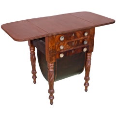 Boston Classical Drop-Leaf Sewing Table 2