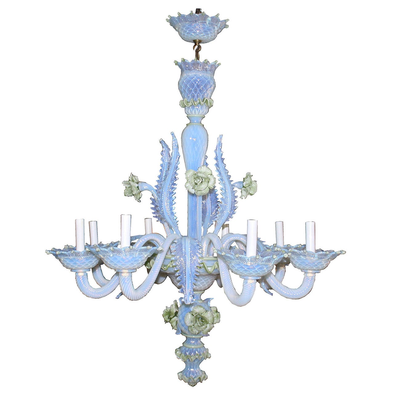 19th Century Murano Glass 'Ciocca' Chandelier For Sale