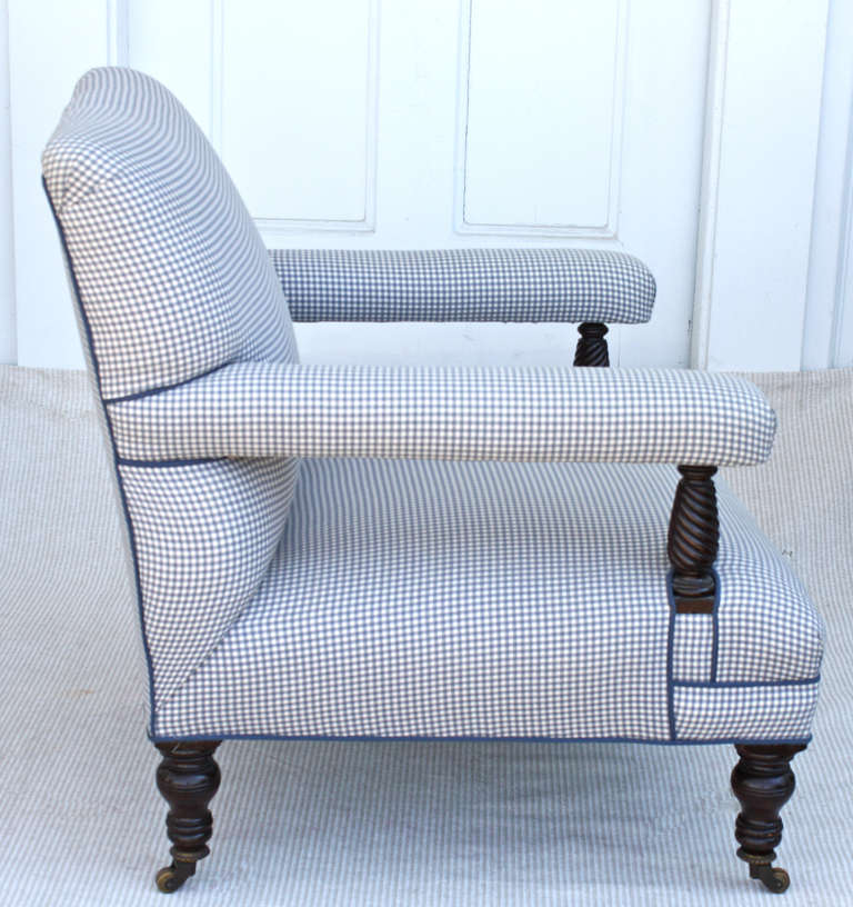 George IV Fireside Lounge Chair In Good Condition In Woodbury, CT