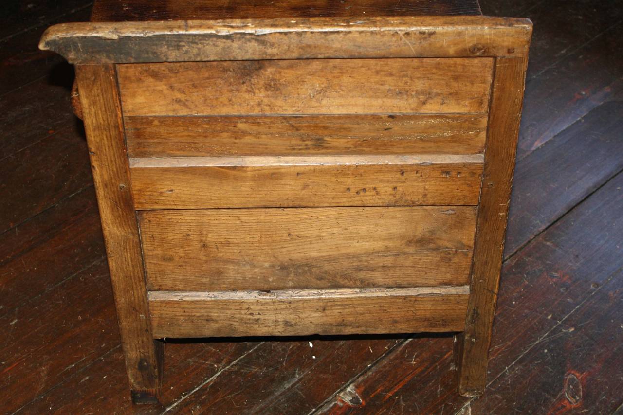 French Oak Coffered Bench 3