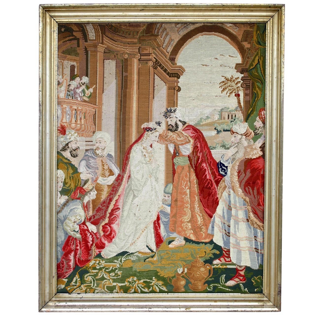 Ottoman Coronation Needlepoint Tapestry For Sale
