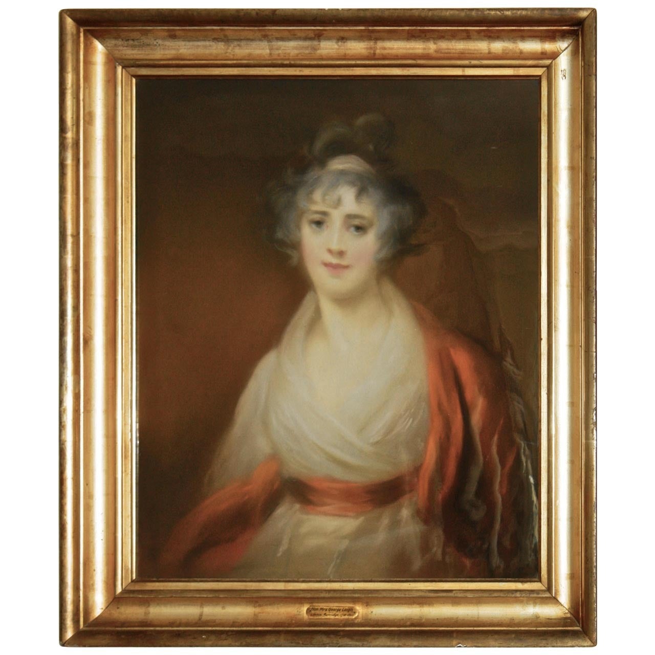 Pastel Portrait of Lord Byron's Half-Sister by John Berridge